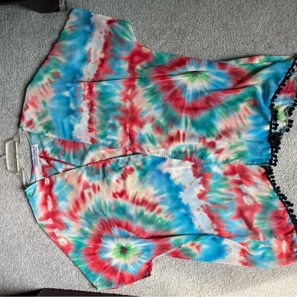 Gypsy Warrior Tie-Dye Kimono - Picture 3 of 6